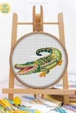 Awesome Pattern Studio C308 - Mandala Crocodile