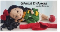Ateliê Dy Amore - Joy Petschow - Chiquinha Doll - Boneca Chiquinha - Portuguese