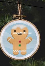 Daily Cross Stitch - Christmas Ornament – Gingerbread Man