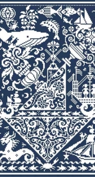 Long Dog Samplers - Fish and Ships - XSD