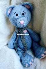 Blue Teddy Bear Crochet