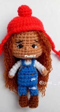 Ami Mom Dolls - Red Hat Little Girl