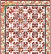 Kona Bay-Exotic Garden Crimson Blooms Quilt-Free Pattern