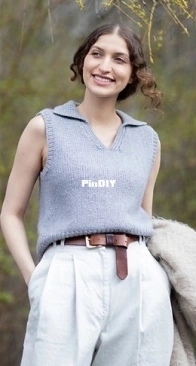 Poulsbo Vest by Josée Paquin - translated to Russian by vjazhi.ru