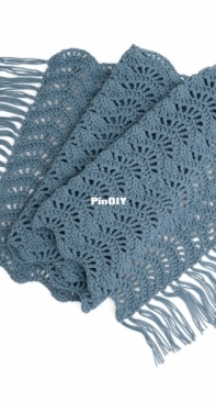 Yarnspirations - Marilyn Losee - CAC0126-006989V - One Skein Crochet Wrap - Free