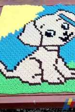 Crochet Couch - Puppy Baby Afghan