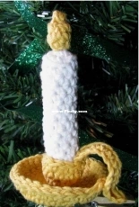 Melinda Whicher-Micciche  - Candle Christmas Ornament