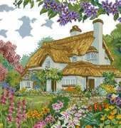 Anchor - Lilliput Lane LL200 Periwinkle Cottage from Cross Stitch Collection 170 XSD
