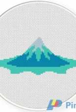 Daily Cross Stitch - Icy Mountain