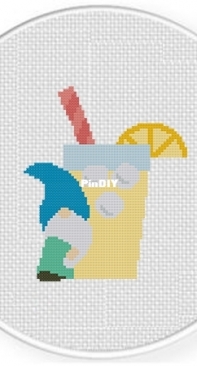 Daily Cross Stitch - Gnome Lemonade