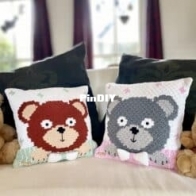 Gek op Haken - Pixel 2 Mix - Homemade Crafts - Marja Hermes - Baily the Bear Pillow - Baily het Berenkussentje - Dutch