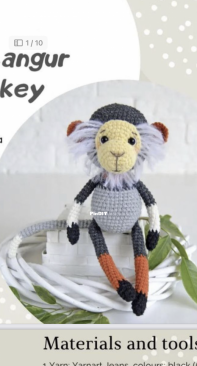 Lucy Rose Toys - Lucy Rozonova - Douc Langur Monkey - Free