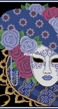 CSDRinna - Mask of Mardi Gras - Purple and Periwinkles  XSD