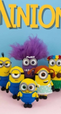 Caco Amigurumi - Juliana Sanches - Ebook Banana pop - Minions - Portuguese