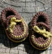 Hook Candy Crochet - Sylver Santika - Baby Moccasin Booties