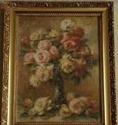Roses in a Vase, August Renoir, my work