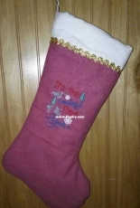 Machine Embroidered Stockings