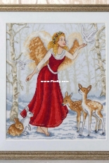 Enchanted Forest Christmas Angel by Jenny Barton from Cross Stitch Gold 160 PCS