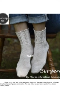 Bergere Socks - Marie-Christine Lévesque - MLC