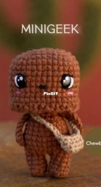 Crochê e Eu Crochêeeu - Bruna Nascimento - Minigeek Chewbacca - Portuguese - Free
