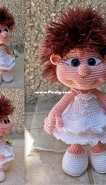 Sandy 27 Crochet - Szandy087 - Alexandra Anonim - Alexandra Hiba - Elf Doll Bride - Menyasszony - Hungarian