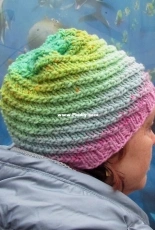 Vindeltrappe hue (Winding staircase hat) by Kirsten Kaae-English,Danish-Free