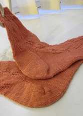 Wheat Lace Socks - Donna Druchunas