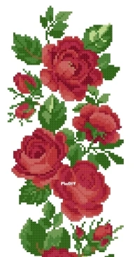 Ellen Maurer Stroh - EMS 009 - Rose Border PCS10