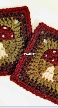 TashHag - mushroom granny square