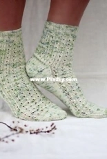 Apple Blossom Socks by Helen Stewart