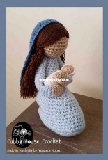 Cubby House Crochet - Veronica McRae - Mary and Baby Jesus Mod pattern