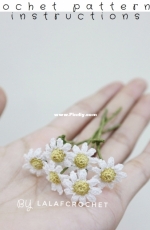 Lalafcrochet - Lala Nguyen - Miniature Daisy - Free