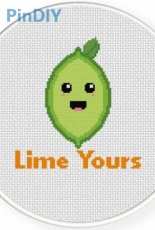 Daily Cross Stitch  -  Lime Yours