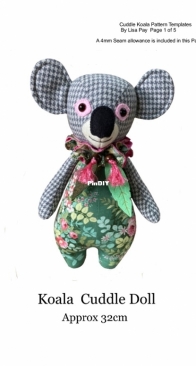 Lisa Pay - Koala Cuddle Doll approx 32 cm - Free
