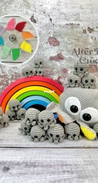 Alter Ego Crochet - Christina Schneider Olesen - Low sew Memory Games Octopus surprise