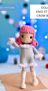 Alinet Toys patterns - Alina Yapaeva - Alevtina - Enid at the Crow Ball