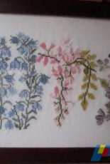 Flowers on Linen 1