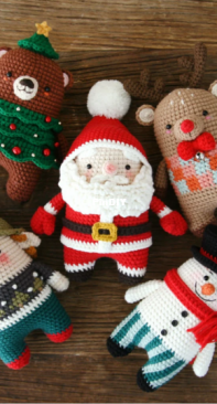 Big Bebez - Minimals X-mas Santa, Rudolph, Snowman, Bear tree and Elf