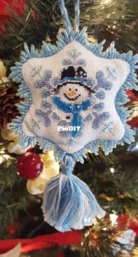 Frosty Blue by Blackberry Lane Designs, LLC from Just Cross Stitch - Christmas Ornaments 2010 PCS + XSD