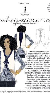 Fabric.com - Hot Patterns - Easy Breezy Knit Vest - Free