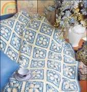 Blue Ice Afghan by Shirley Brown 1996