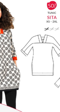 SO Patterns - Sonja Stern - Sita Tunic - Sizes XS-2XL