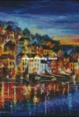 HAED HAELEA 1263 Quiet Town by Leonid Afremov