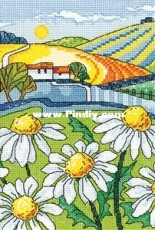 Heritage KCDL1474 Daisy Landscape by Karen Carter