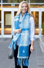 Premier Yarns Design - Great Granny Crochet Scarf - Free