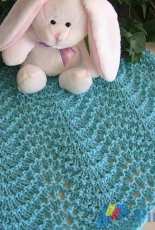 Rippling Waves Baby Blanket by Kathy North -Free