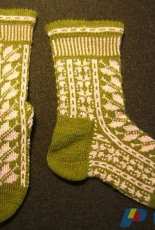 Wollhandwerk-Campanula- Socken by Dela Hausmann-Free