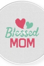 Daily Cross Stitch - Blessed Mom