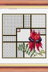 Needlecrafts : Sturts Desert Pea