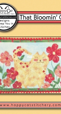 Happy Cat Stitchery - That Bloomin Cat - Free